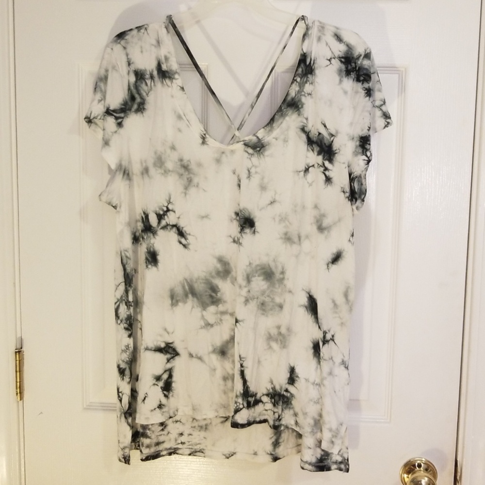 American Eagle Marble Tie-Dye Top